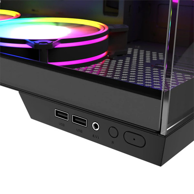 Gamingowy MODECOM Volcano Panorama APEX 7F Tower AMD Ryzen 5 5600 3,5 GHz / 16 GB / 480 SSD / Win 11 + Nvidia GeForce RTX 5060 Ti [8 GB]
