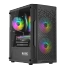 Nowy gamingowy Logic Aramis czarny ARGB MINI AMD Ryzen 5 5600 3,5 GHz / 16 GB / 2 TB SSD / Win 11 + Nvidia RTX 3050 [6 GB]