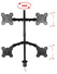 Biurkowy obrotowy uchwyt do 4-ch monitorów 10-27” 7kg VX-24